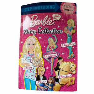 Barbie Story Collection Book Pink Cover Step Into Reading 5 Books In 1